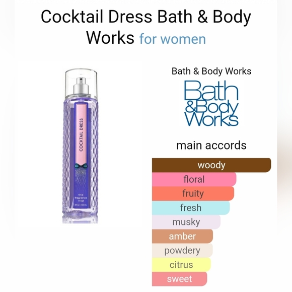 HTF🔥Bath & Body Works Cocktail Dress Fine Fragrance Mist - Picture 5 of 6